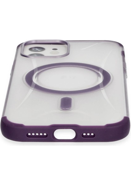 Resveq Joko Iphone 12 Hilton Magsafe Kapak - Derin Mor modelleri