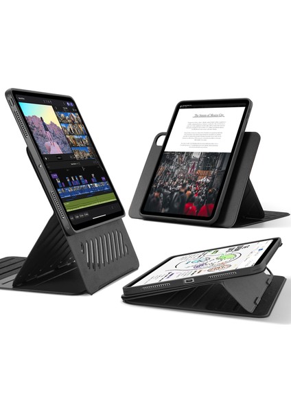Apple iPad Pro 13 M5 2025 Çift Manyetik Destekli Kalem Hazneli Shift Magnetic Kılıf