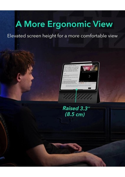 Apple iPad Pro 13 M5 2025 Çift Manyetik Destekli Kalem Hazneli Shift Magnetic Kılıf modelleri