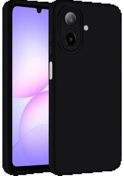 Samsung Galaxy A07 Nano Içi Kadife Silikon - Siyah