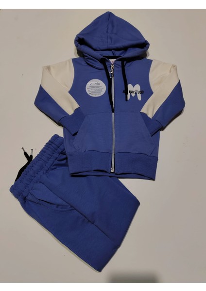 Lila Rengi Şardonlu Çocuk Kalın Sweatshirt Takım - Rahat, Sıcak Tutucu ve Şık Tasarım