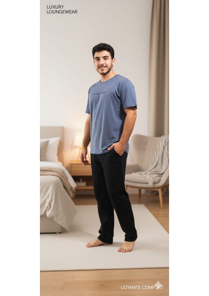 Süprem Erkek Kısa Kol 2'li Pijama Takımı