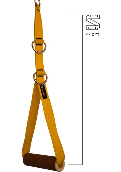 3 Kademeli Ayarlanabilir Cable Cross Elciği (1 Çift) - Kahverengi Tutacaklı Sarı Fitness Ağırlık Çekiş / Reformer Egzersiz Aparatı fiyatları