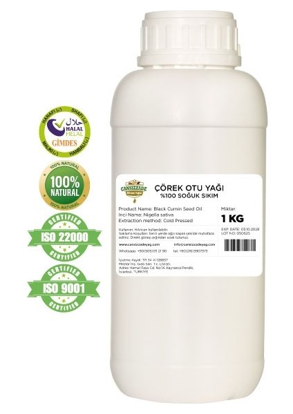 Çörek Otu Yağı 1 kg