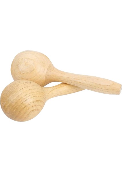 JWM-109 Saplı Gerçek Ağaç Kaliteli Marakaş Orff - Ritim Aleti Seti - Natural