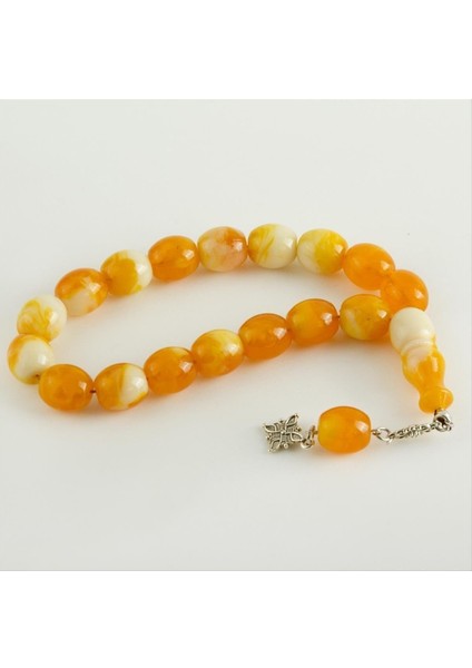 Resveq 17LI Oval Şakşak Tesbih-Güneş Sarısı fiyatları