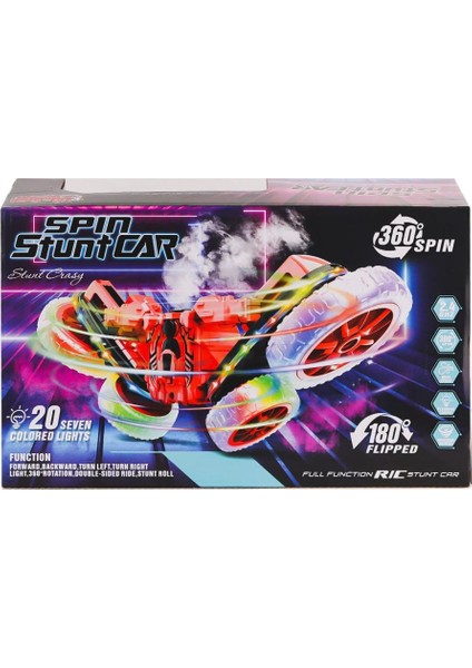 Hg-4-45 Kumandalı Işıklı Buharlı Stunt Spin Araba -Vardem Oyuncak modelleri