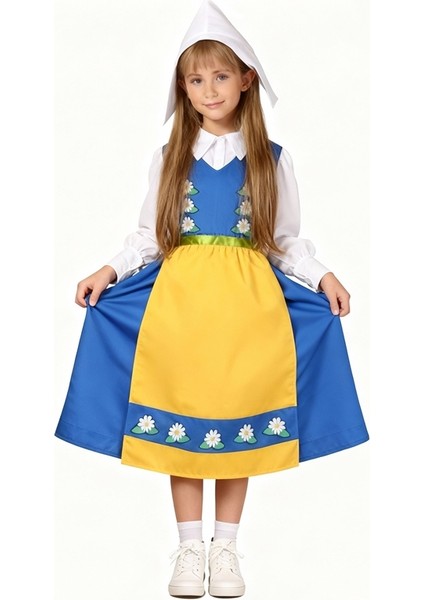 Isveç Kız Çocuk Kostümü modelleri