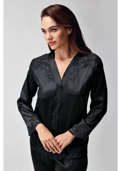 Mdb Freshness 9950-PT Saten Dantel Detaylı Pijama Takımı fiyatları