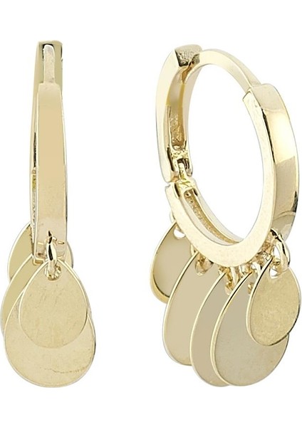 - Küpe - 14 Ayar Altın - Gramı : 2.78