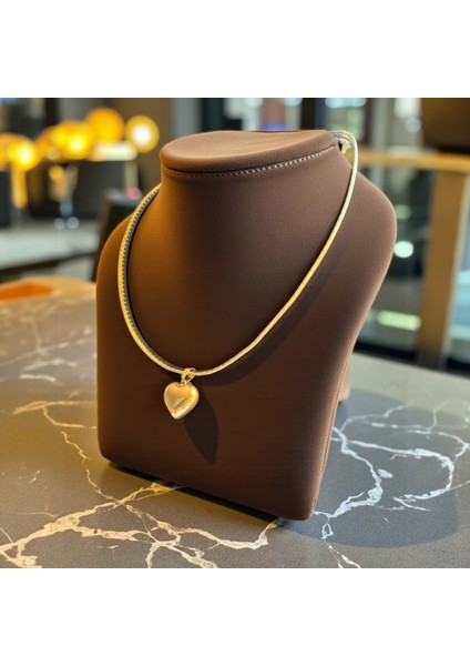 Kalp Bombeli Kalın Tel Çelik Kolye fiyatları