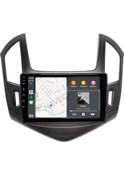 Chevrolet Cruze 2013+ Gri 9" Uyumlu Androıd Multimedya Gerçek 2/32 Kablosuz Carplay Geri Görüş Kameralı fiyatları