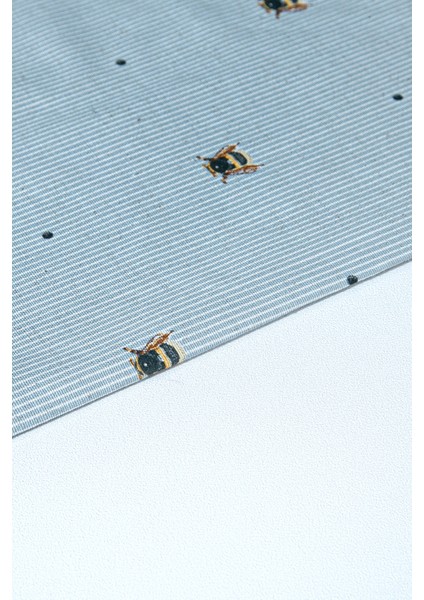 Çocuk Astarlı Fon Perde Arı Desenli Gri V3 130X135 indirimleri