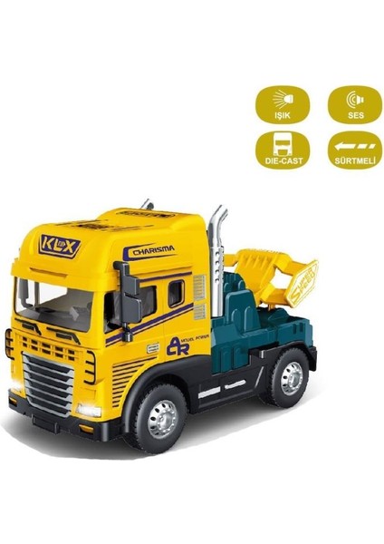 KLX600-345 Sürtmeli Işıklı Müzikli 1:24 Çekici (Tır Kafası)