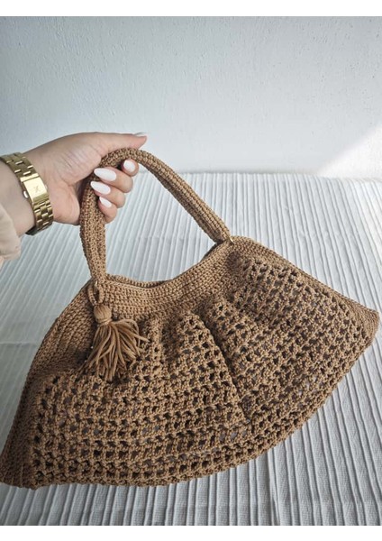 Brown Breeze El Yapımı Örgü El & Kol Çantası modelleri