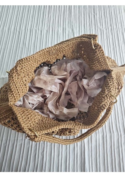 Brown Breeze El Yapımı Örgü El & Kol Çantası fırsatları