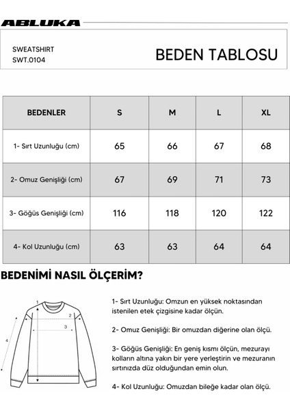 Erkek Oversize Yazı Baskılı Sweatshirt Kahverengi