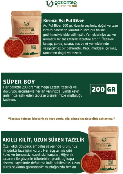 Acı Pul Biber 200 gr - Yöresel ve Doğal, Baharatlı Lezzet modelleri