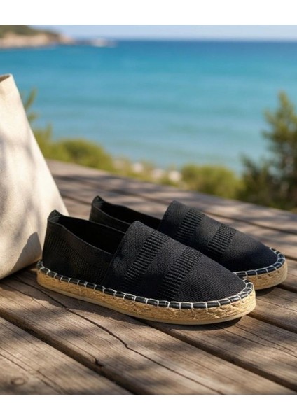 Basic Hasır Detaylı Erkek Espadril