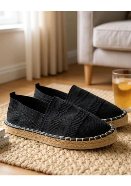 Basic Hasır Detaylı Erkek Espadril