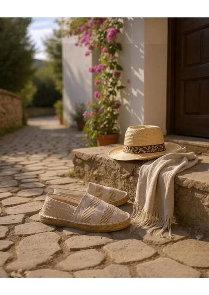 Basic Hasır Detaylı Erkek Espadril
