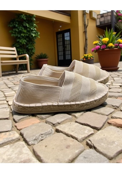 Basic Hasır Detaylı Erkek Espadril