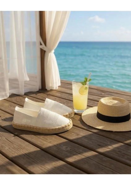 Basic Hasır Detaylı Erkek Espadril