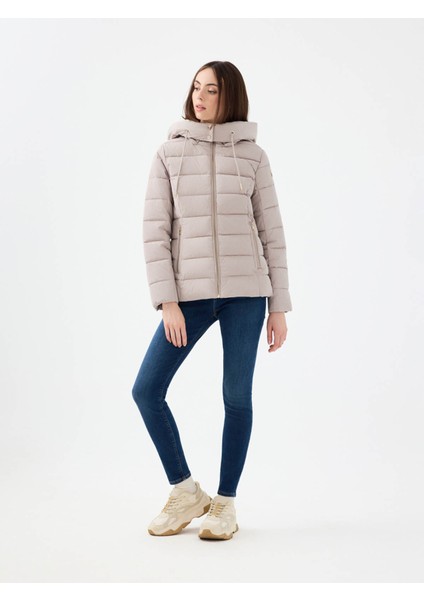 Slim Fit Vizon Kadın Mont LF2041093