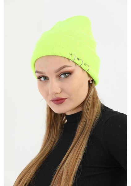 Kadın Neoan Sarı Piercingli Kışlık Bere fiyatları