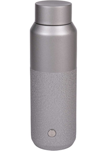 Gümüş Rengi Paslanmaz Çelik Metal Matara 550 ml Kapaklı No:98