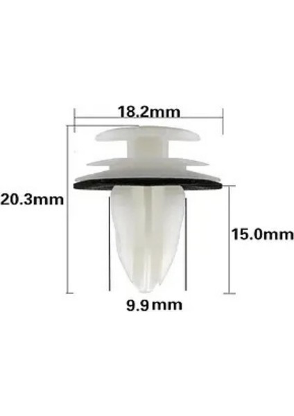 Oto Klips Kapı Döşeme Klipsi Oem Lexus Toyota 90467-09206 modelleri