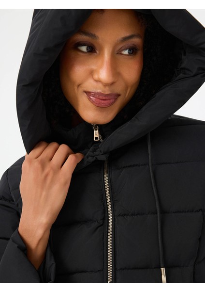 Slim Fit Siyah Kadın Mont LF2041093