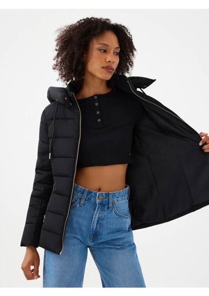Slim Fit Siyah Kadın Mont LF2041093 fırsatları