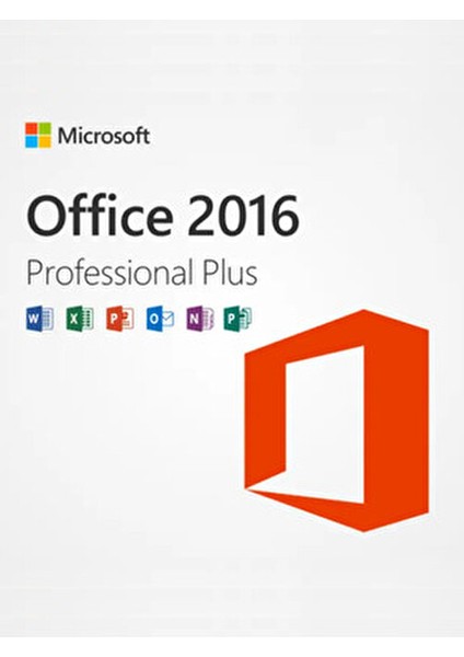 Office 2016 Pro Plus Dijital Lisans Anahtarı Turuncu Renkli Tekli Anahtar
