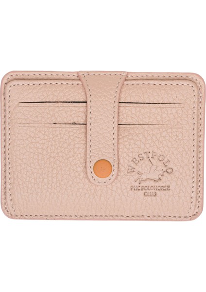 Carpi Çok Bölmeli Unisex Hakiki Flötr Deri Kartlık - Pudra fiyatları