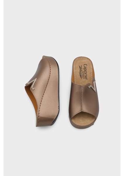 Capone 6145 Kadın Platform V Toka Terlik