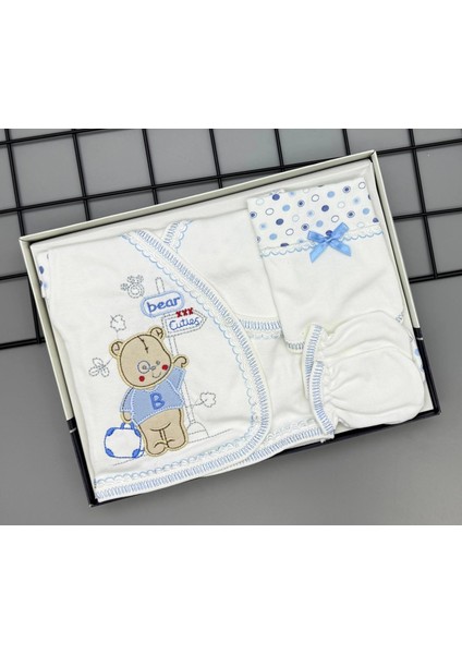 Patik Hediyeli 5 Parçalı Puantiye Baskılı Hastane Çıkışı