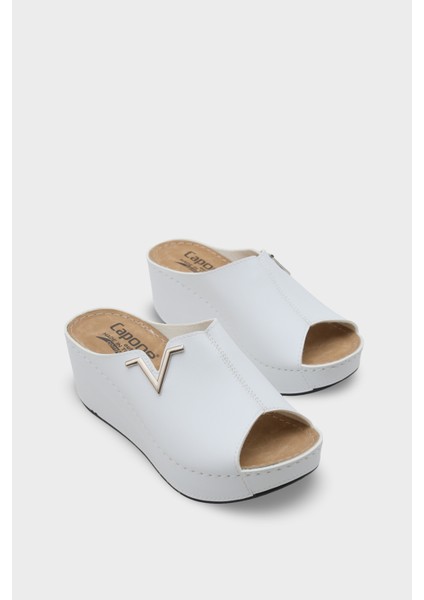 Capone 6145 Kadın Platform V Toka Terlik