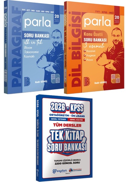 2026 Parla Paragraf Parla Dil Bilgisi Soru Bankası - Ortaöğretim Ön Lisans Tek Kitap Soru