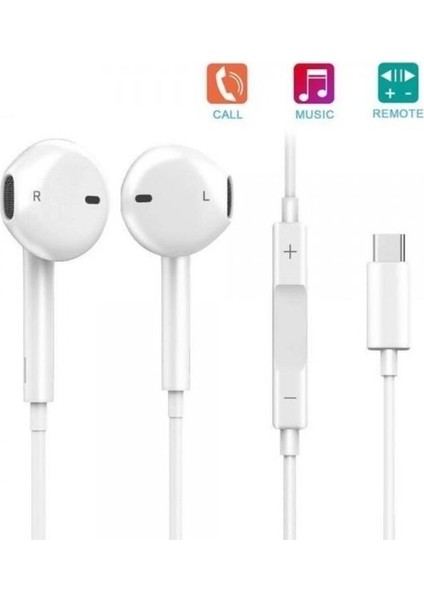 Poxo X7 Pro / X7 / X6 Pro / X6 / X5 Pro / X5 Uyumlu Mikrofonlu Type-C Kulaklık indirimleri