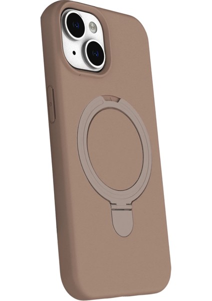 Resveq Newface Apple Iphone 14 Regal Magsafe Standlı Kapak - Çöl Titanyum fiyatları