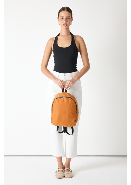 Powerspeed Kadın Oranj Minimal Tasarım Kumaş Sırt Çantası fiyatları