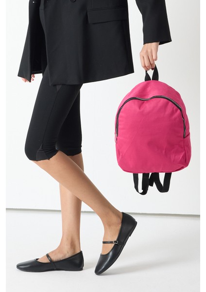 Powerspeed Kadın Fuşya Minimal Tasarım Kumaş Sırt Çantası fırsatları