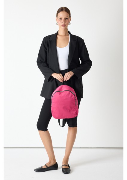 Powerspeed Kadın Fuşya Minimal Tasarım Kumaş Sırt Çantası indirimleri