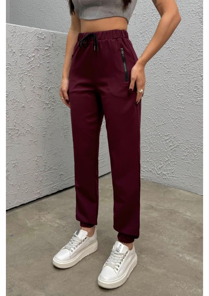 Kadın Yüksek Bel Likralı Jogger Beli Lastikli Pantolon fiyatları