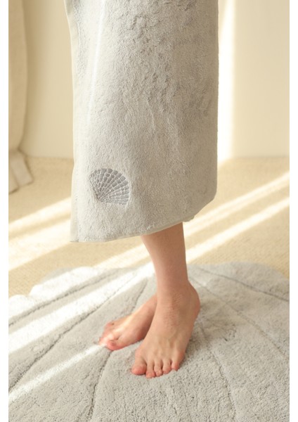 Sedef Bambu Nakışlı Banyo Havlusu 70X140 cm