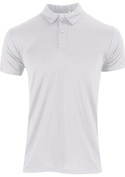 Climacool Drytouch Erkek Polo Gömlek Yaka Tişört – %100 Micro Pes Deep Mash Beyaz fırsatları