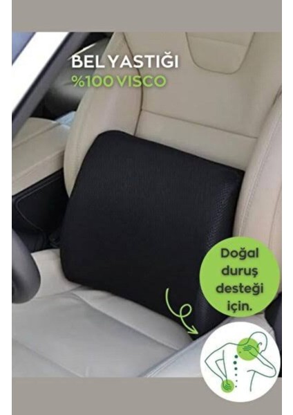 Araç Için Visko Ortopedik Bel Minderi | Bel Destek Yastığı