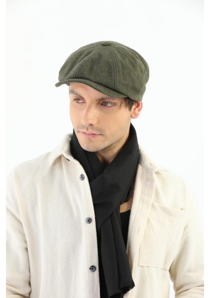 Erkek Haki Kasket Peaky Blinders Kaşe Kumaş Şapka Kasket fiyatları