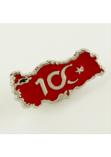 Resveq Cumhuriyetin 100. Yılına Özel Yaka Rozet-Gümüş Rengi fırsatları